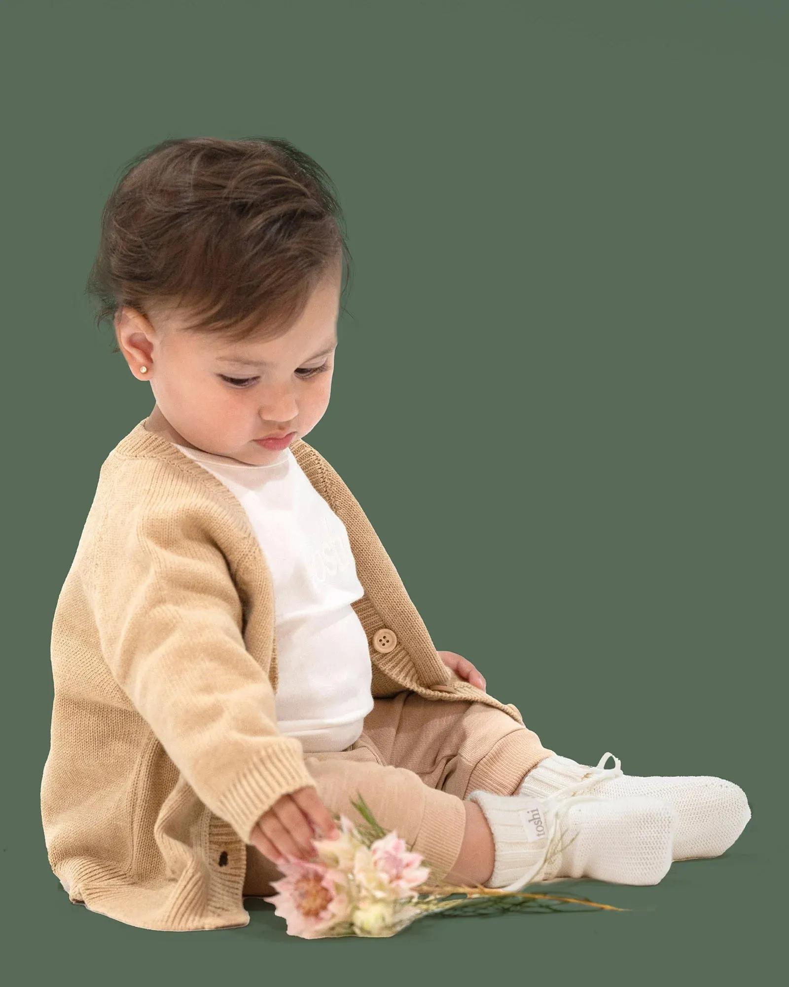 Toshi Organic Cardigan Remy Driftwood