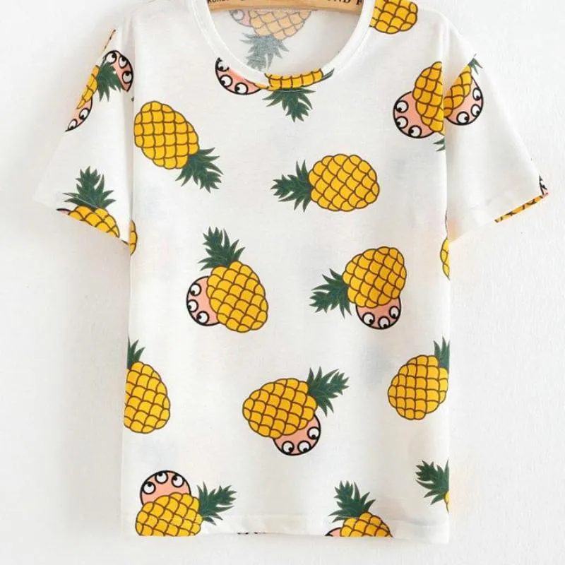 Vintage Summer Geometric Pattern Printed Tees