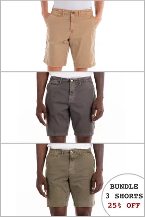 Walden 9" Chino Short 25% Off Bundle - Khaki, Fog, and Olive
