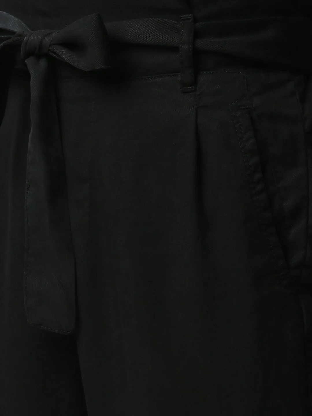 Women High-Rise Comfort Paper Bag Pants
